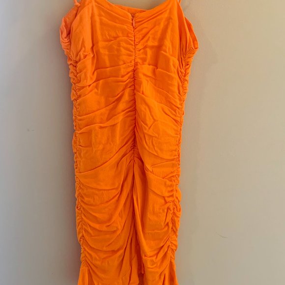 Ella A. Orange Mini Dress - Picture 3 of 3